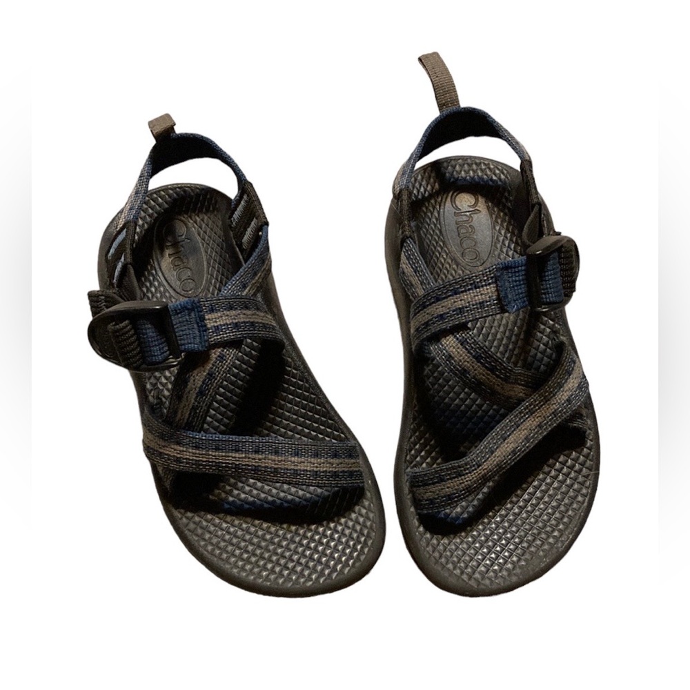 Chacos Boys Z1 Ecotread Blue/Gray Sandals Size 1